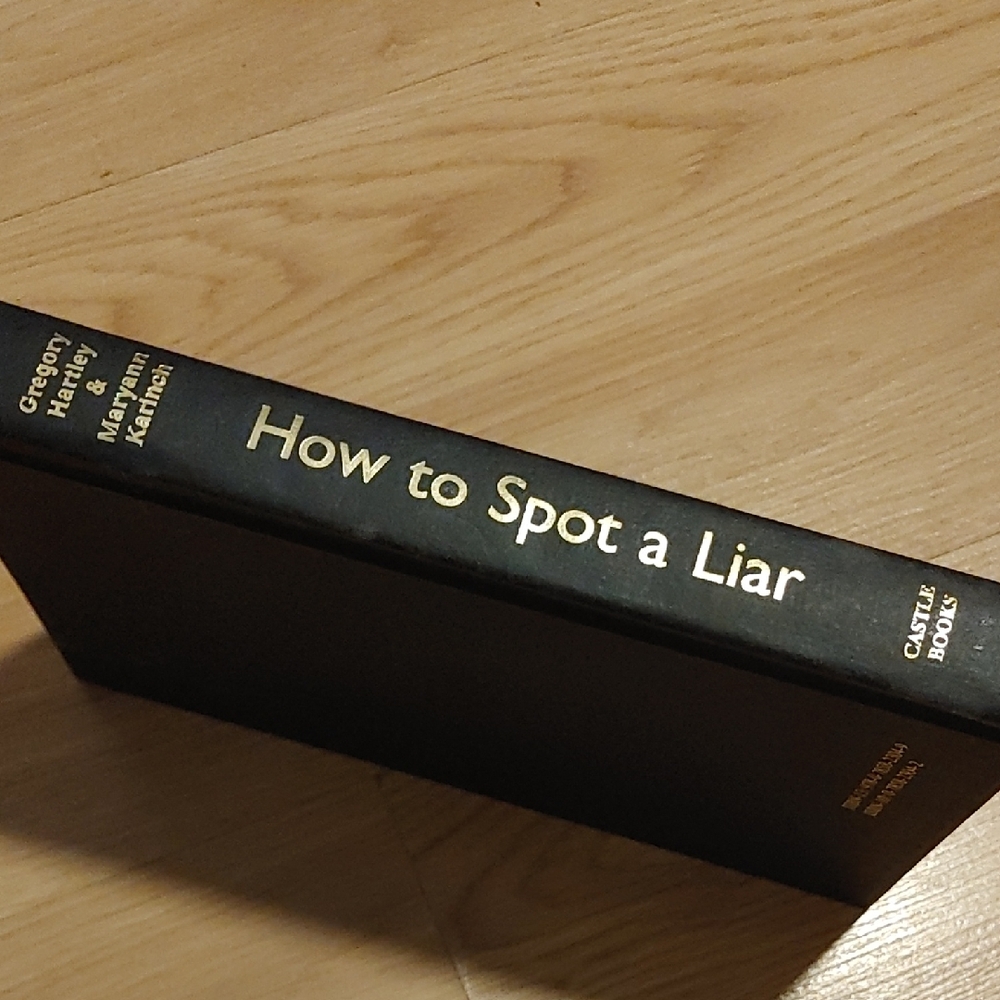 ✅$8 Add On How to Spot a Liar Hardcover Book